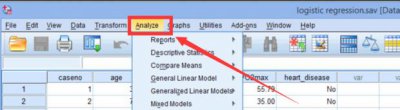 ​spss二分类的logistic回归的操作和分析方法